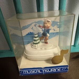 Vintage Christmas Musical Figurine